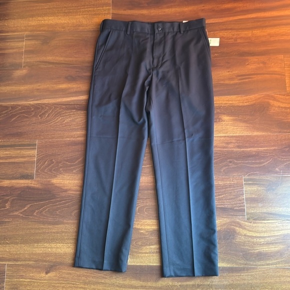 VAN HEUSEN Slim Fit Non Iron Blue Pants size 34x30 - Picture 1 of 8